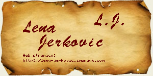 Lena Jerković vizit kartica
